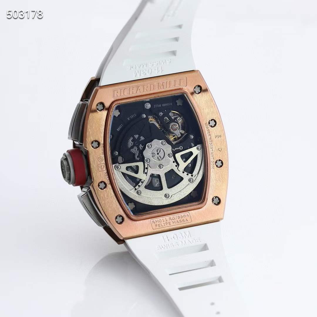 리차드밀 2023 RM011 FM 화이트스트랩 시계 워치